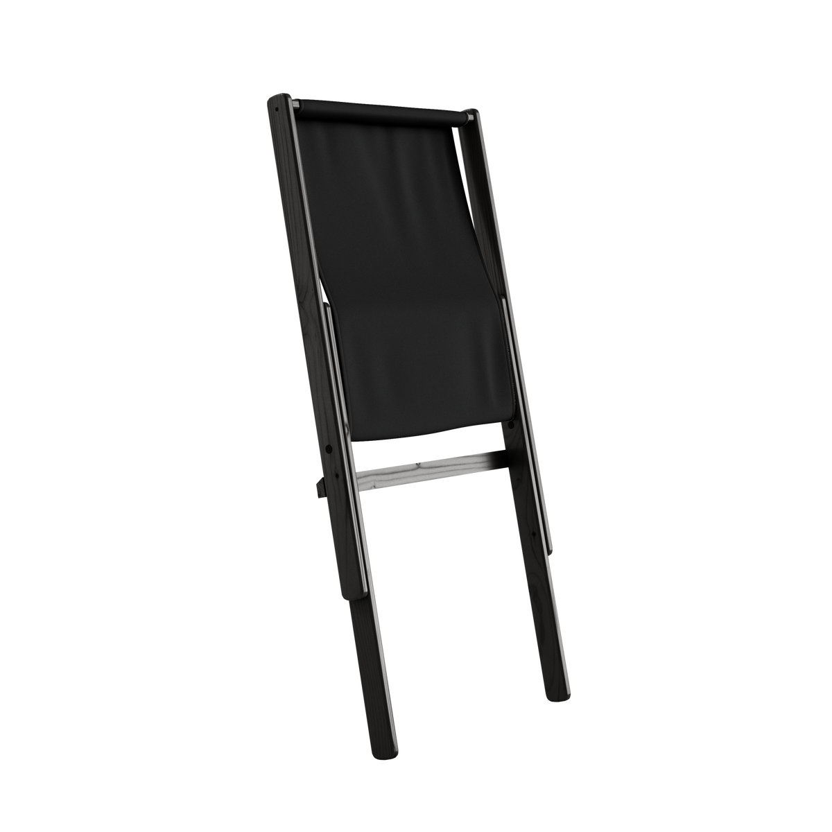 BOOGIE NOIR LAQUÉ HÊTRE AVEC MATELAS BOOGIE GRIS FONCÉ