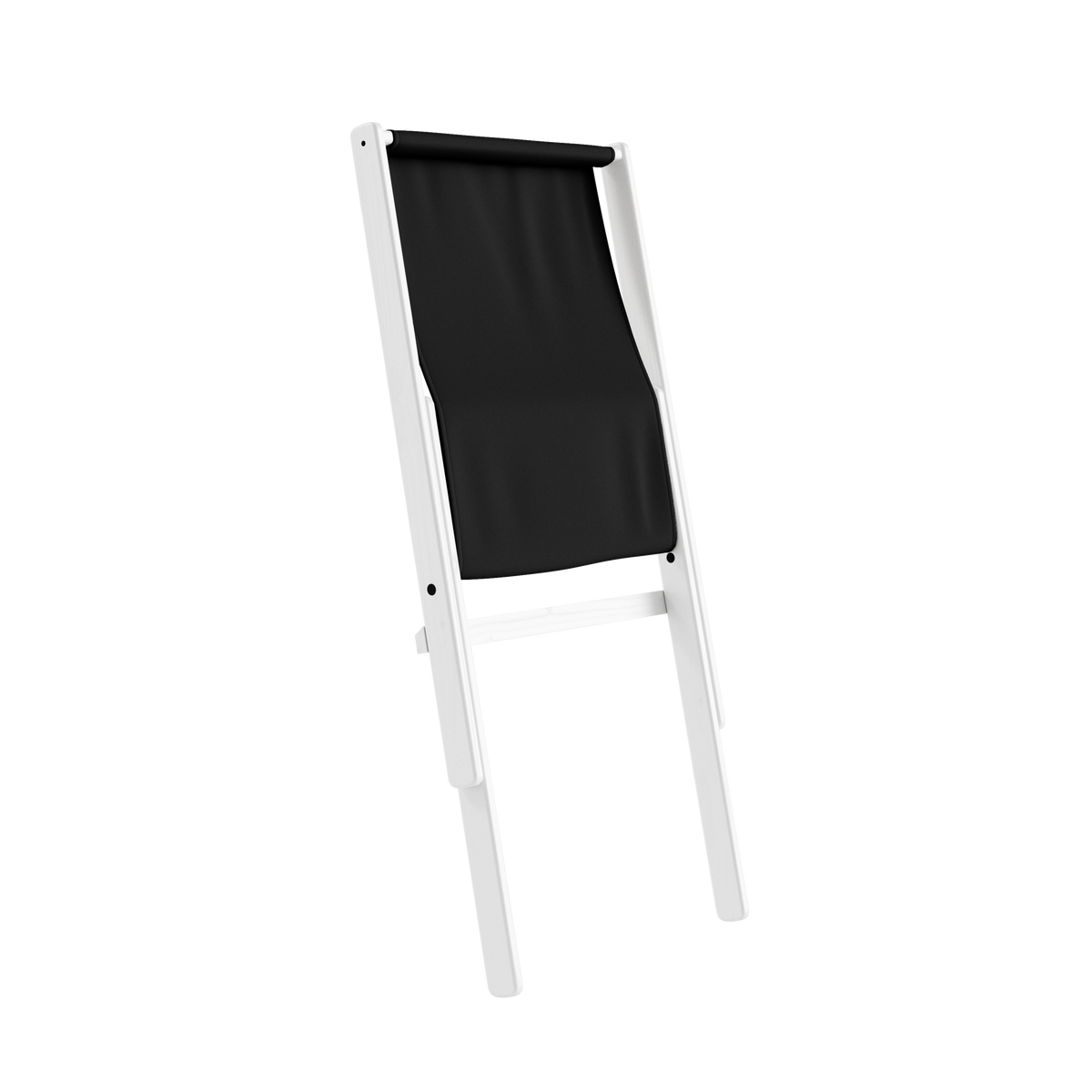 BOOGIE WHITE LACQUERED BEECH W. BOOGIE MATTRESS DARK GREY