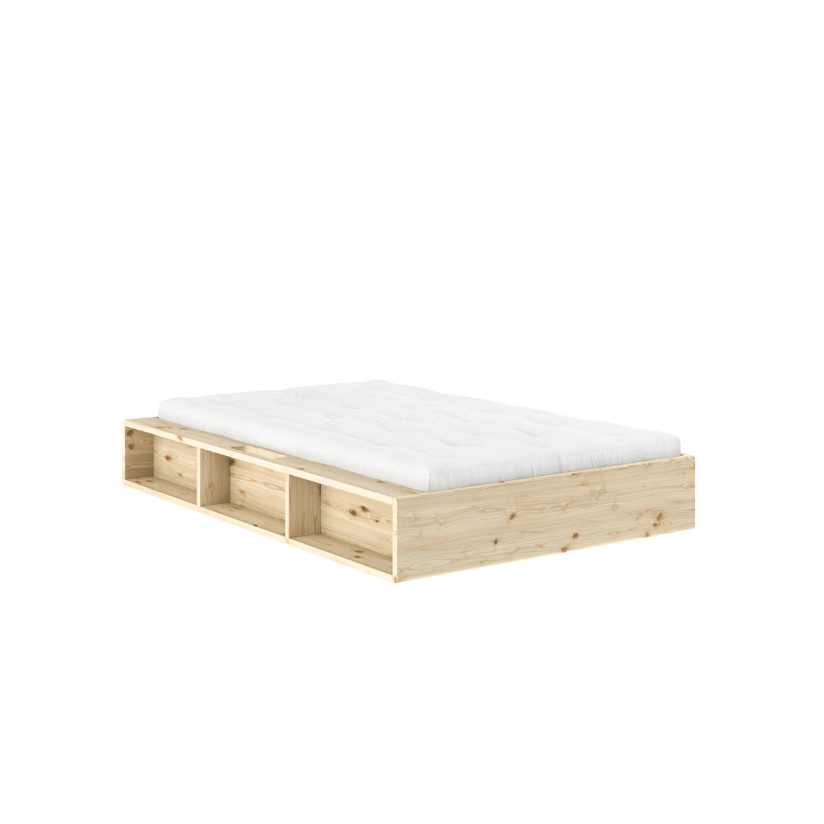 ZIGGY BED CLEAR LACQUERED 120 X 200