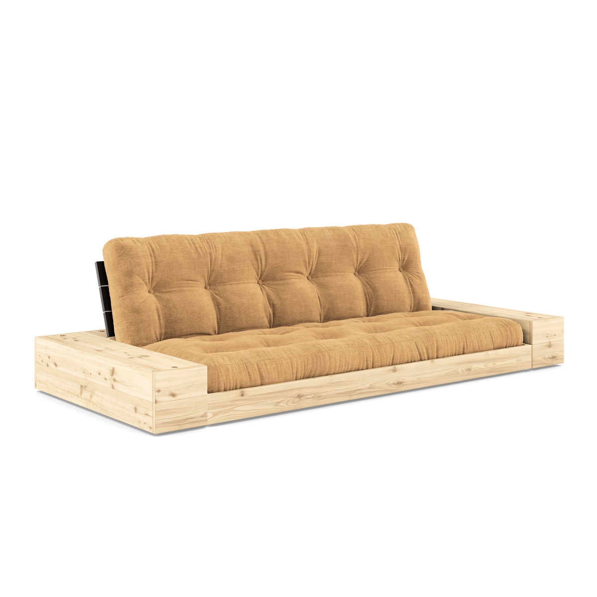 NOIR DE BASE LAQUÉ. 2 CÔTÉS BOÎTES TRANSPARENTES AVEC MATELAS MIXTE 5 COUCHES MATTE MARRON FUDGE