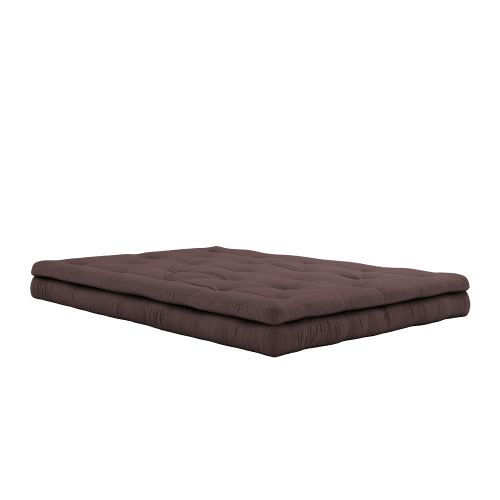 BUCKLE-UP SOFA MARRON AVEC 3 SANGLES EN CUIR MARRON