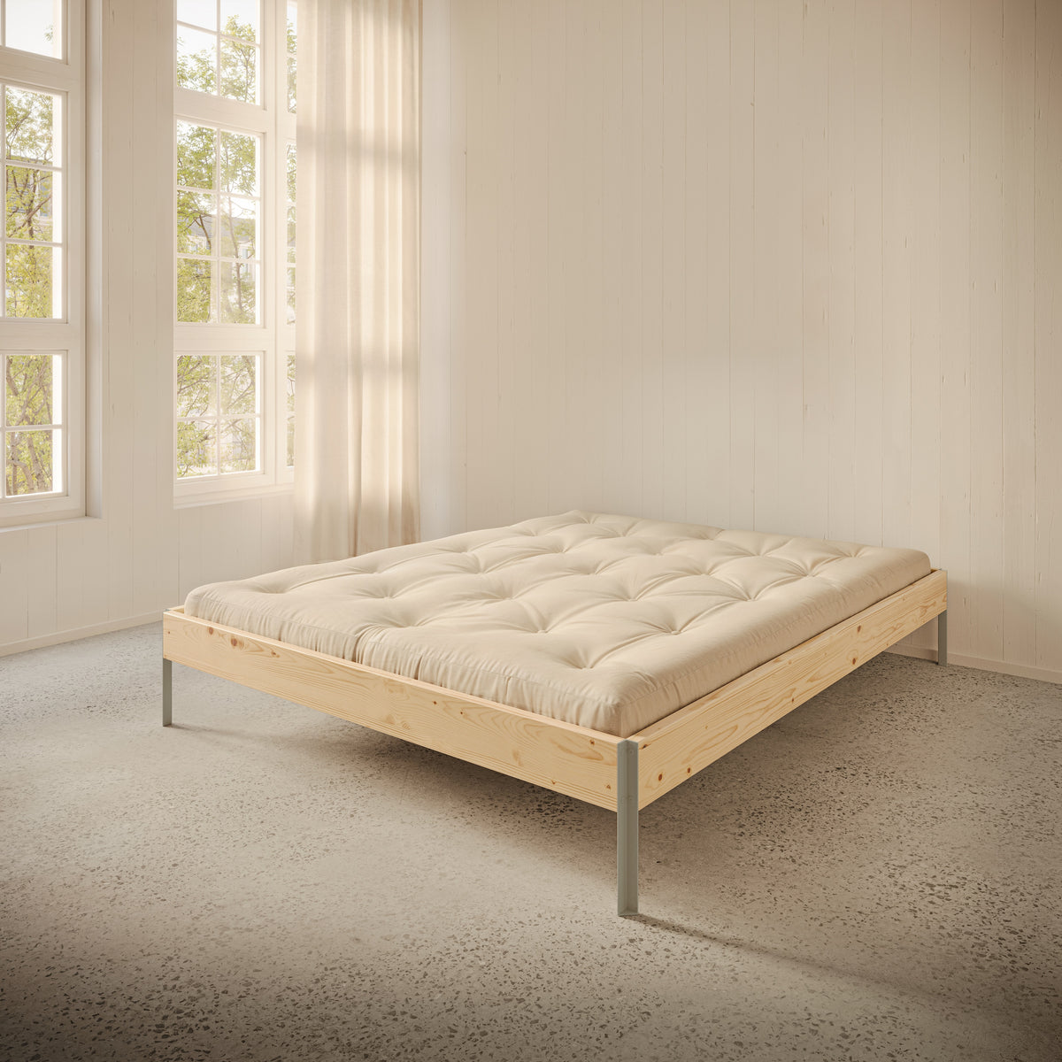 CORE BED RAW SAGE GREEN 180X200