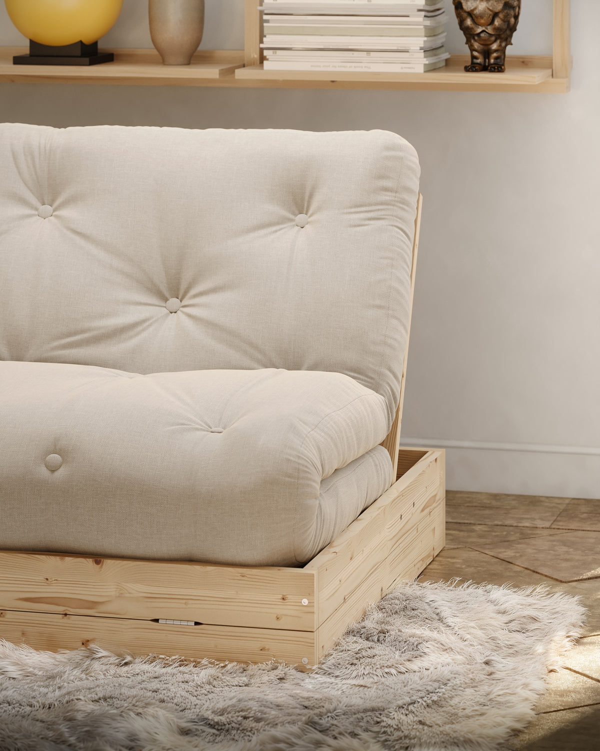 FLIP RAW 140 X 200 W. MATTRESS NATURAL