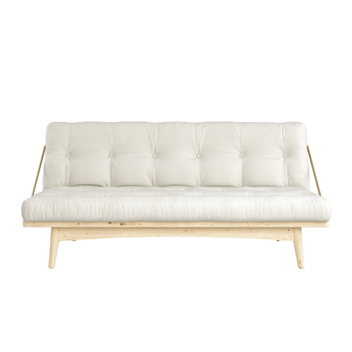 FOLK CLEAR LACQUERED W. 5-LAYER MIXED MATTRESS NATURAL
