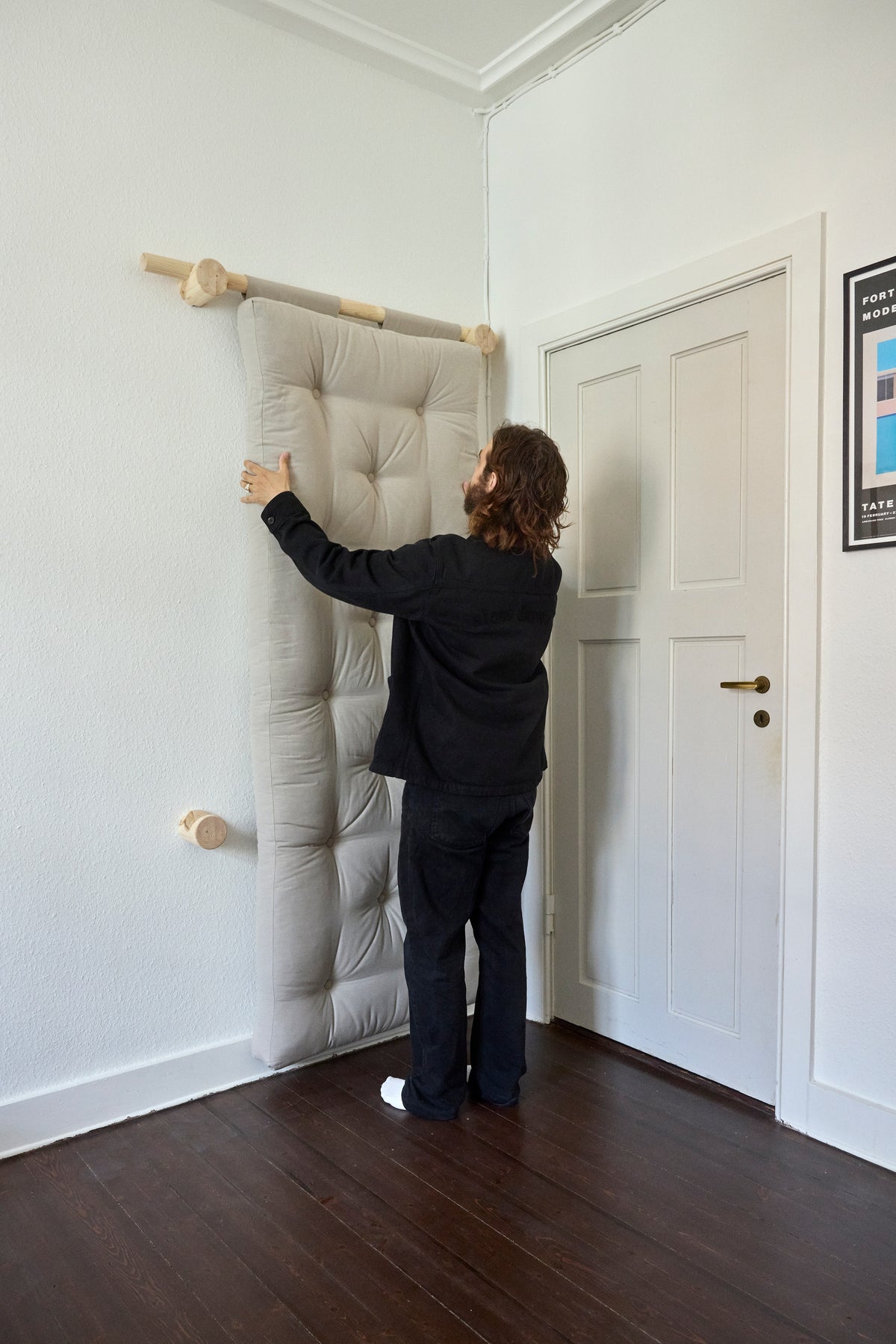 HOOKED RAW 75 x 200 W. BRAVO MATTRESS MOCCA