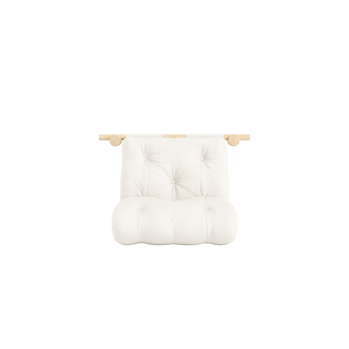 HOOKED RAW 75 x 200 W. BRAVO MATTRESS NATURAL