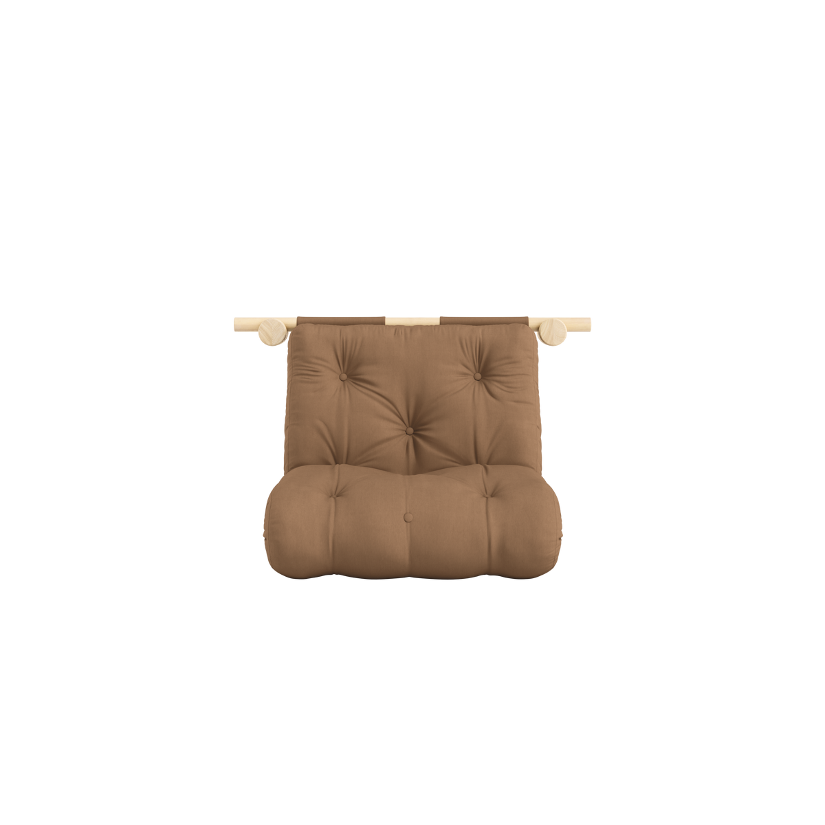 HOOKED RAW 75 x 200 W. BRAVO MATTRESS MOCCA
