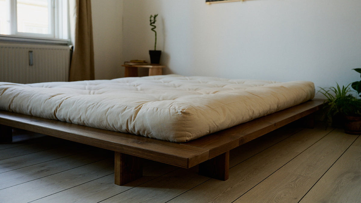 JAPAN BED CAROB BROWN FULL SIZE