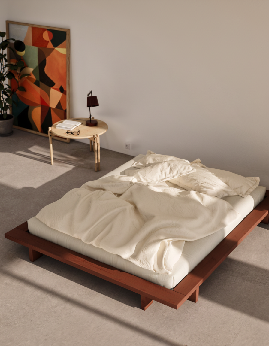 JAPAN BED TERRA RED 180 X 200