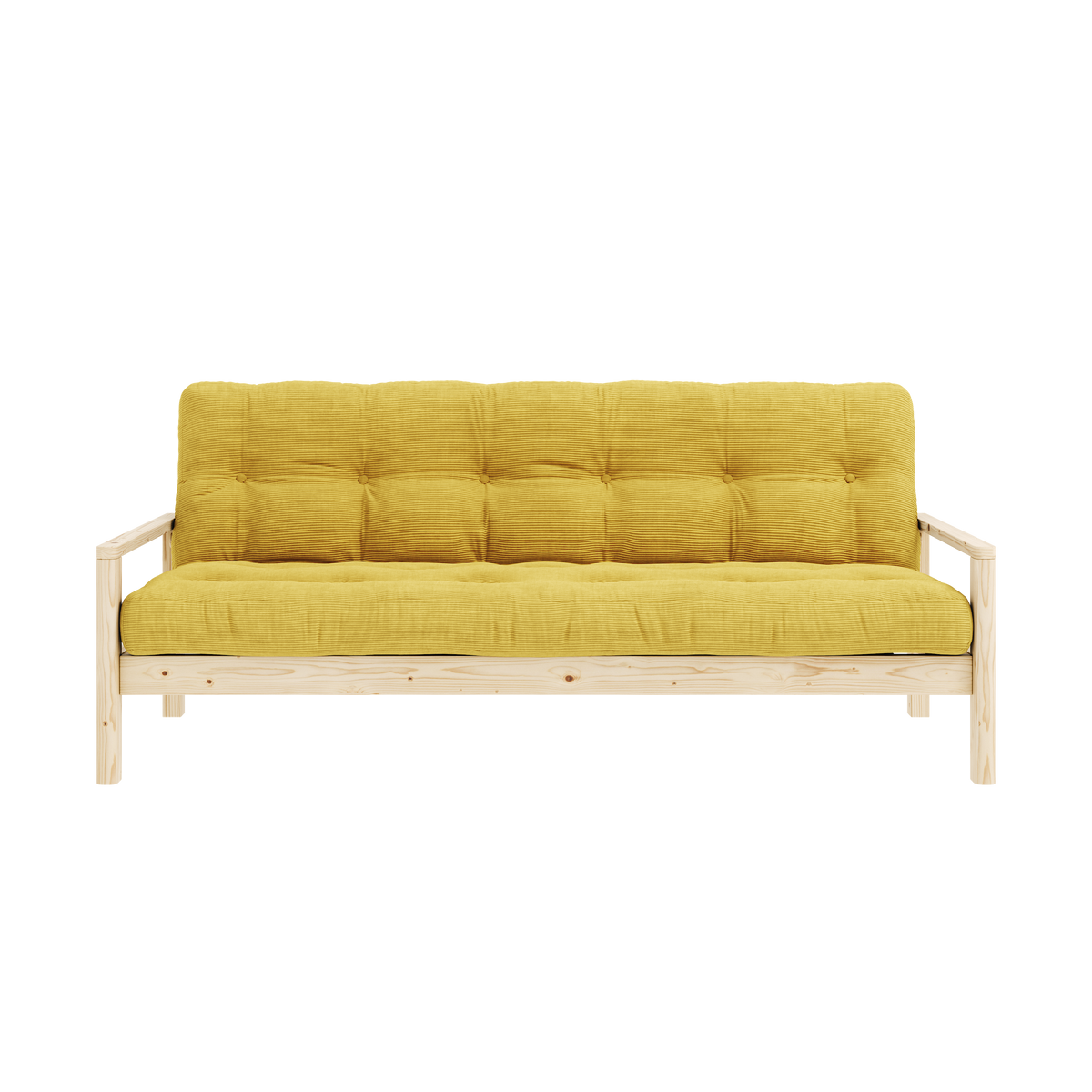 KNOB CLEAR LACQUERED W. 5-LAYER MIXED MATTRESS HONEY