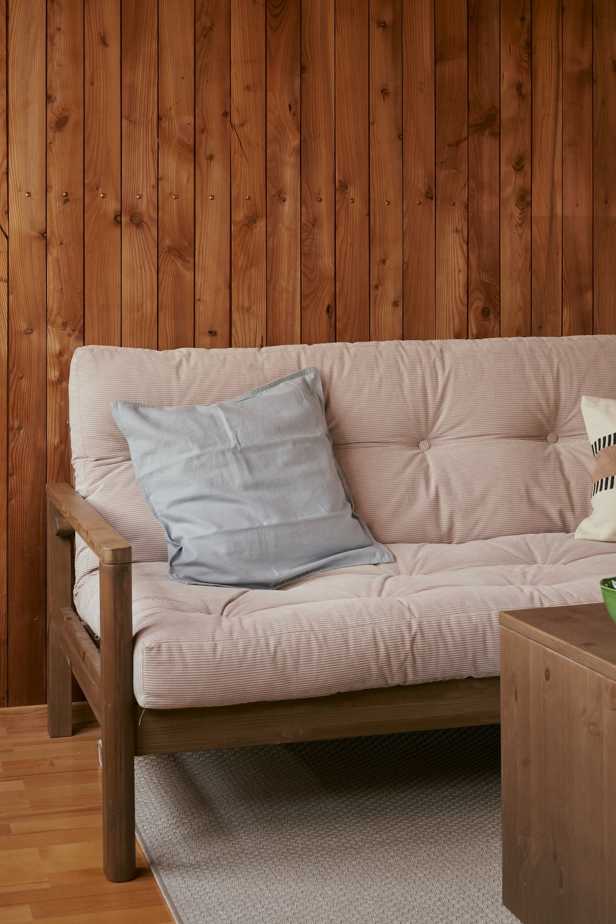 POIGNÉE CAROUBLE MARRON AVEC MATELAS MIXTE 5 COUCHES GRIS
