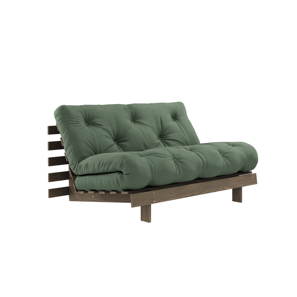 ROOTS CAROB BROWN 140 X 200 W. ROOTS MATTRESS OLIVE GREEN