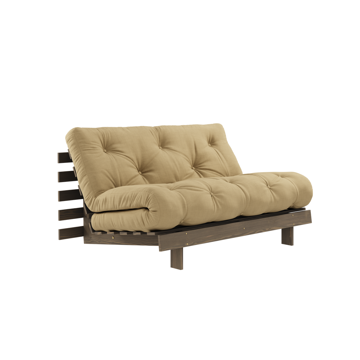 ROOTS CAROB BROWN 140 X 200 W. ROOTS MATTRESS WHEAT BEIGE
