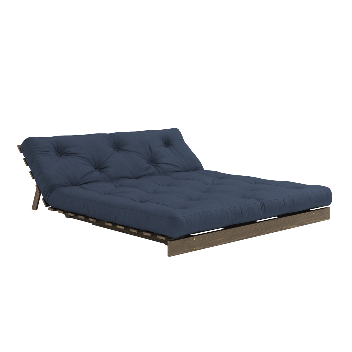 ROOTS CAROB BROWN 160 X 200 W. ROOTS MATTRESS NAVY