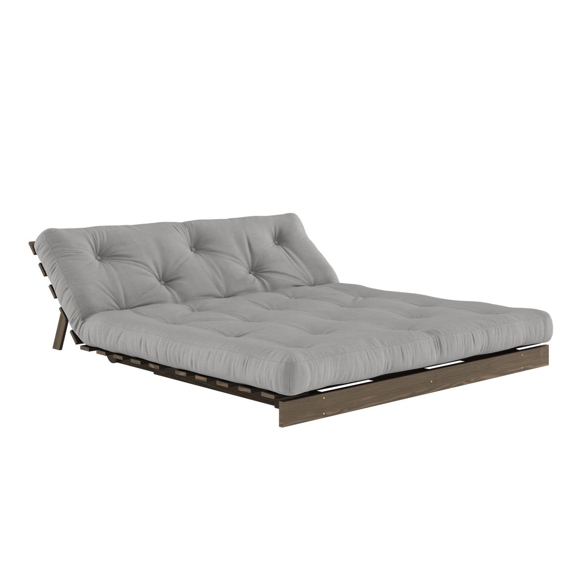 ROOTS CAROB BROWN 160 X 200 W. ROOTS MATTRESS GREY