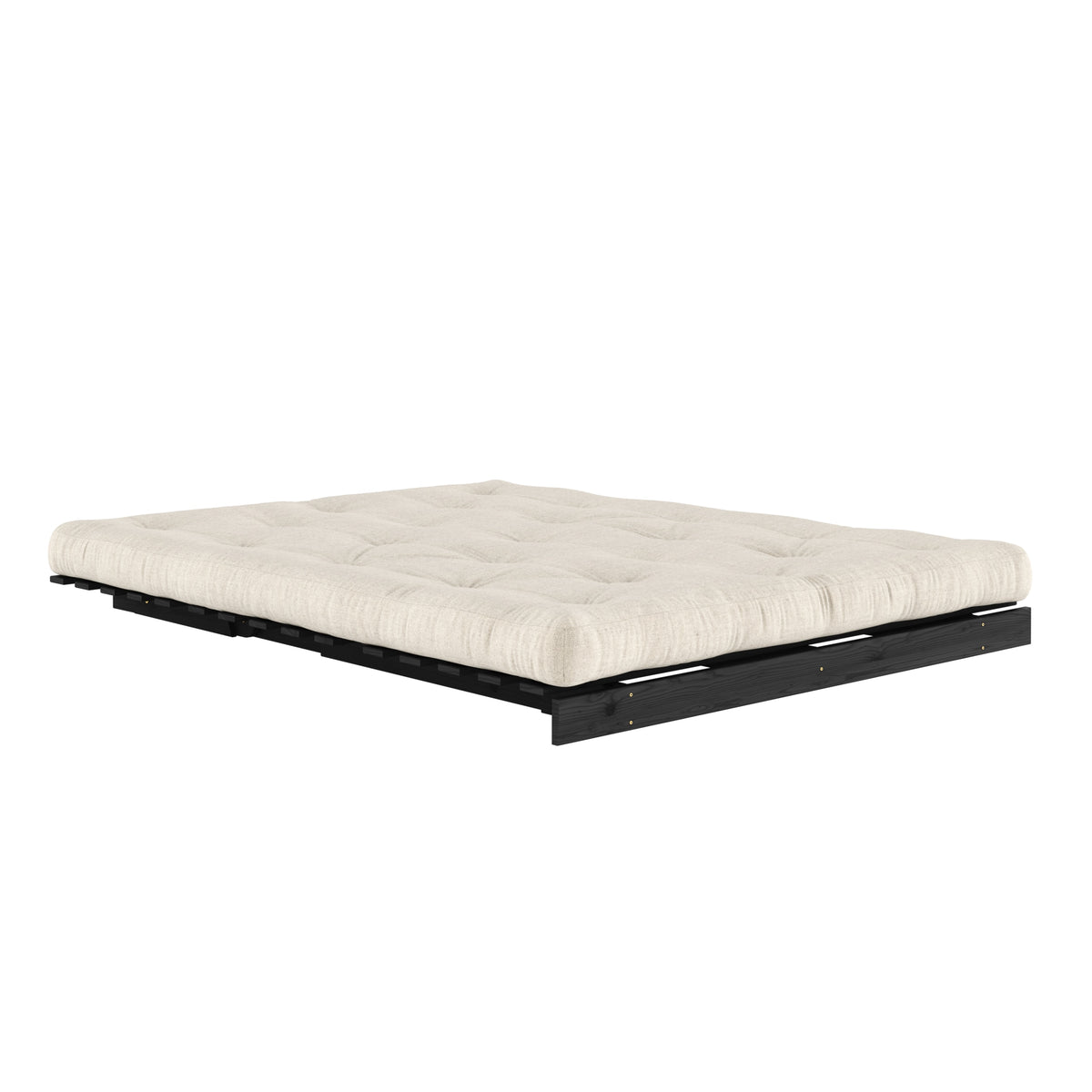 ROOTS BLACK NIGHT LACQUERED 160 X 200 W. ROOTS MATTRESS LINEN