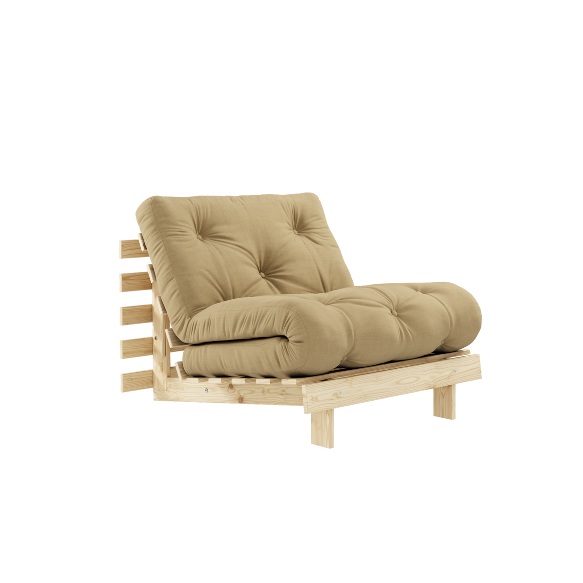 ROOTS RAW 90 X 200 W. ROOTS MATTRESS WHEAT BEIGE