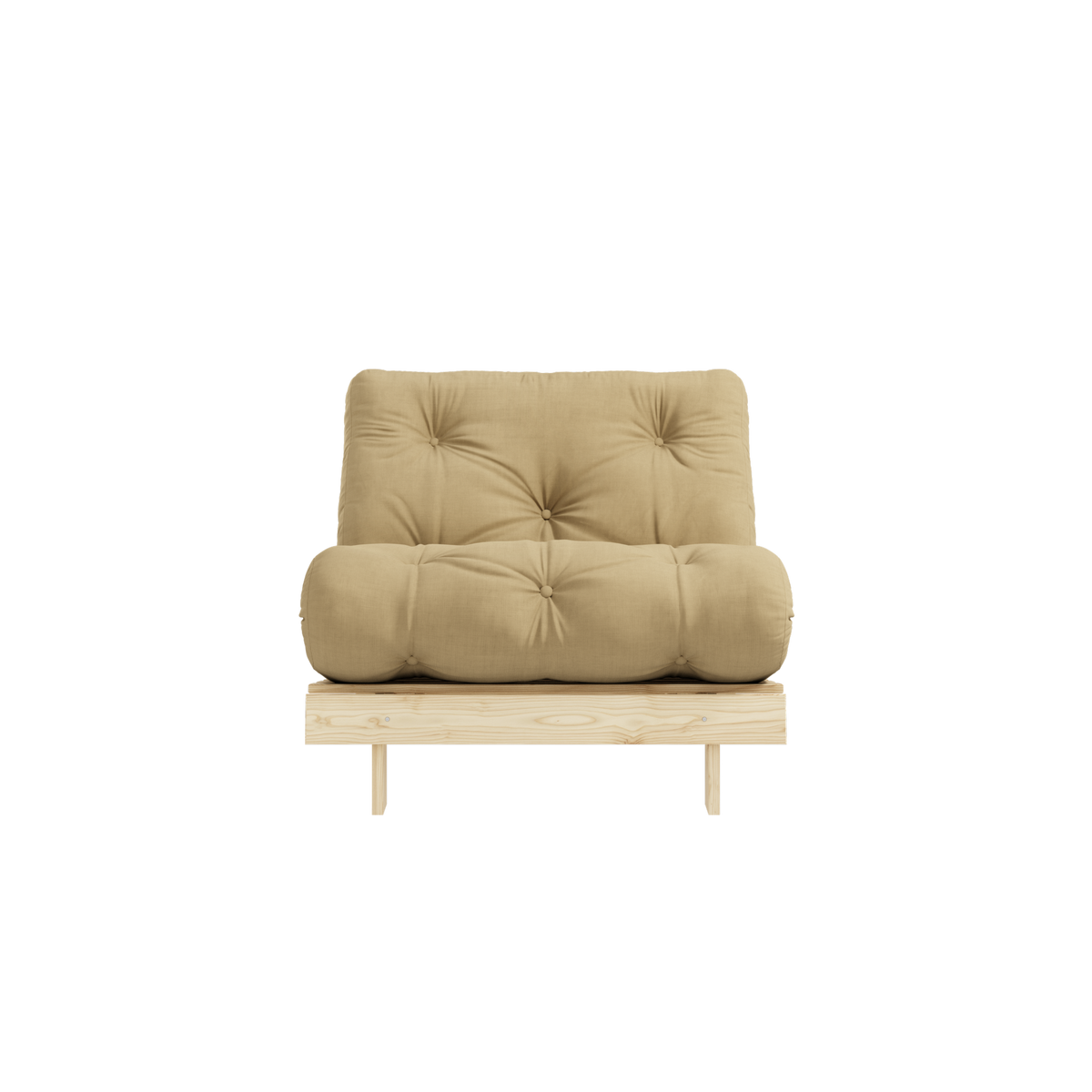 ROOTS RAW 90 X 200 W. ROOTS MATTRESS WHEAT BEIGE