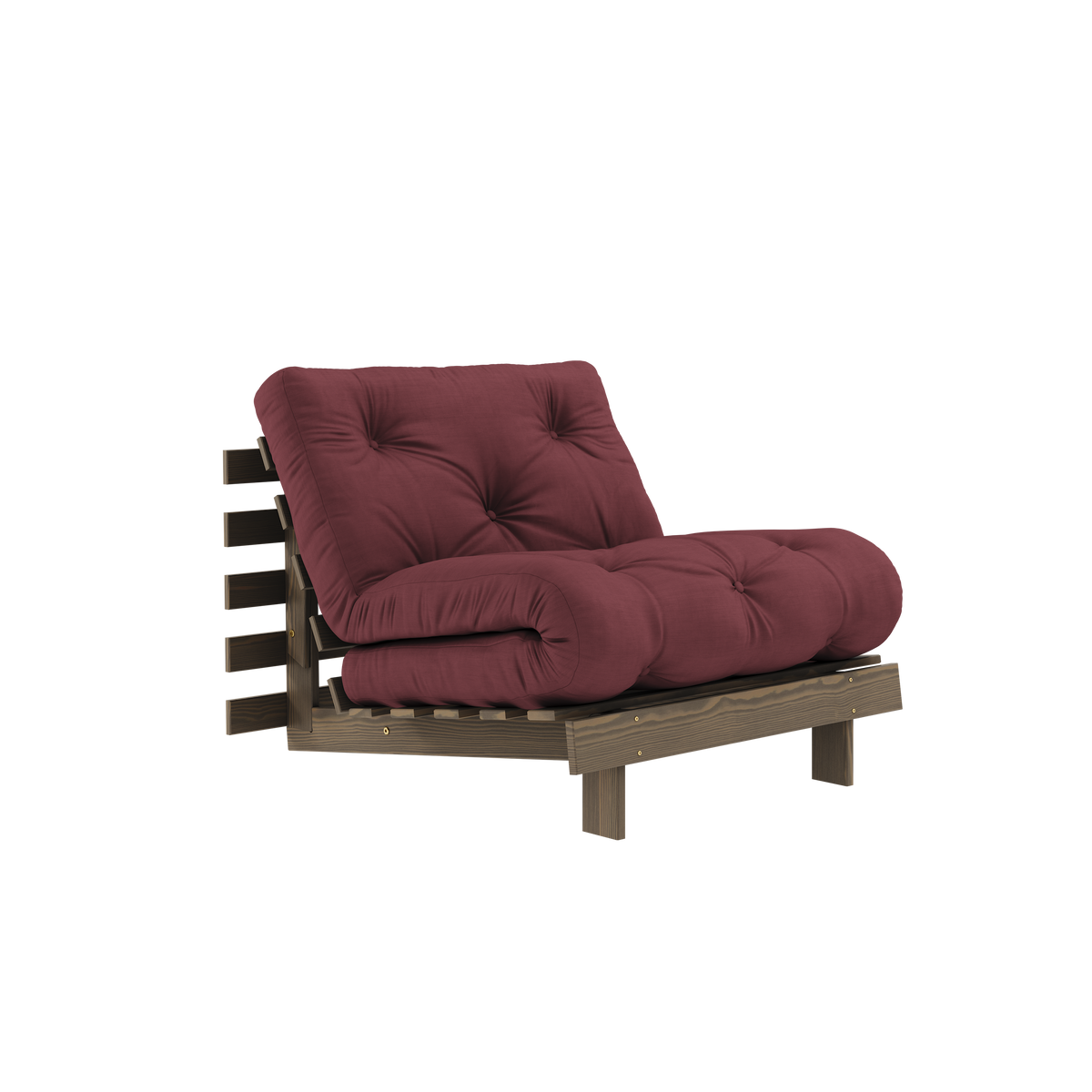 ROOTS CAROB BROWN 90 X 200 W. ROOTS MATTRESS BORDEAUX