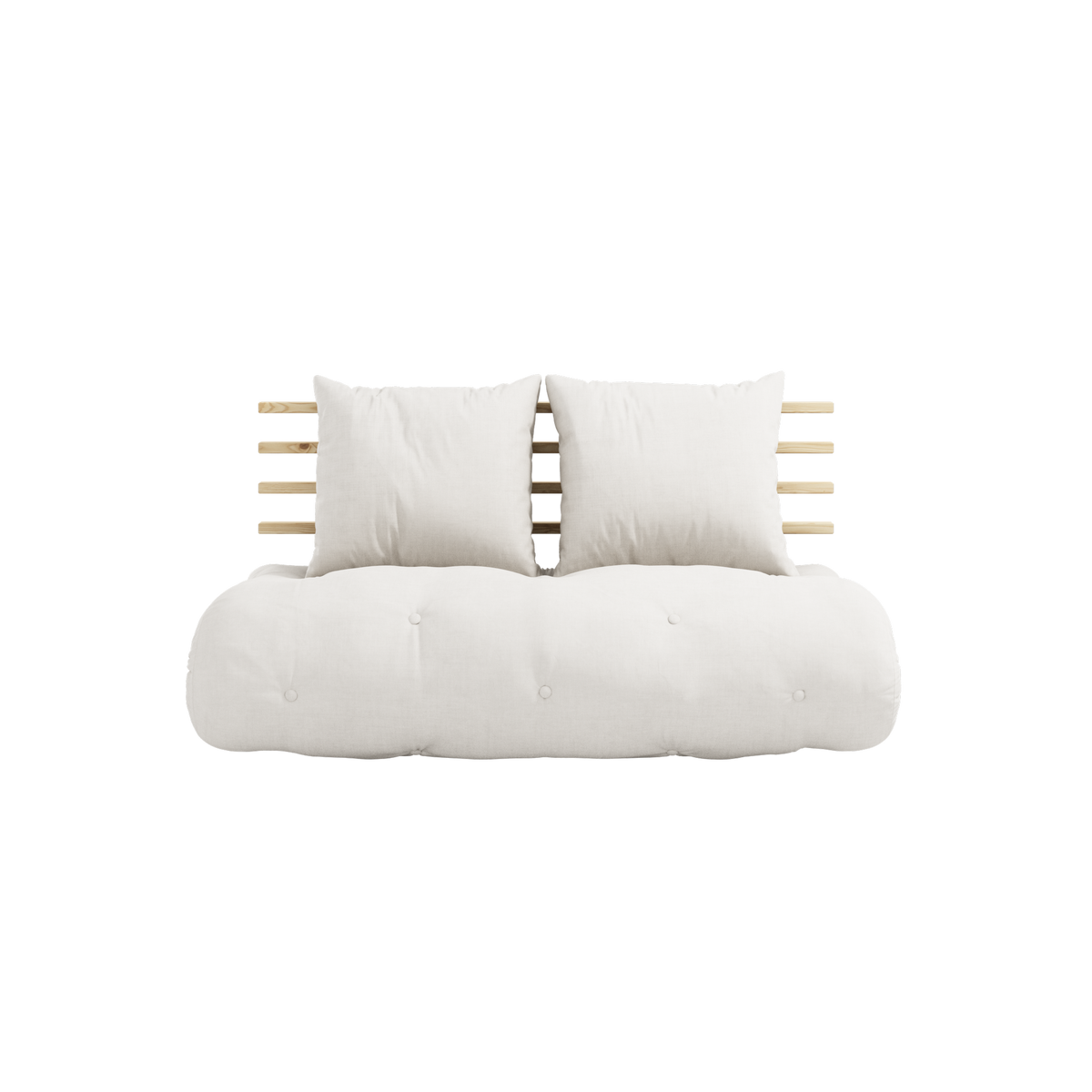 SHIN SANO CLEAR LACQUERED W. SHIN SANO MATTRESS SET NATURAL