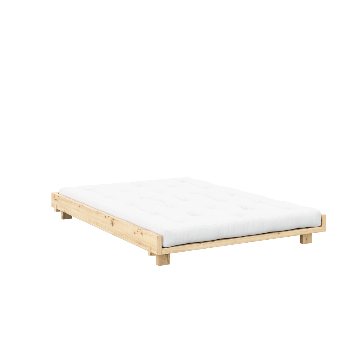 SOCIAL BED CLEAR LACQUERED 140 X 200
