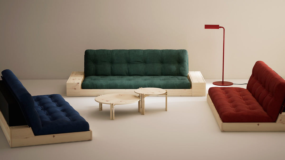 TABLE BASSE STICKS TRANSPARENTE