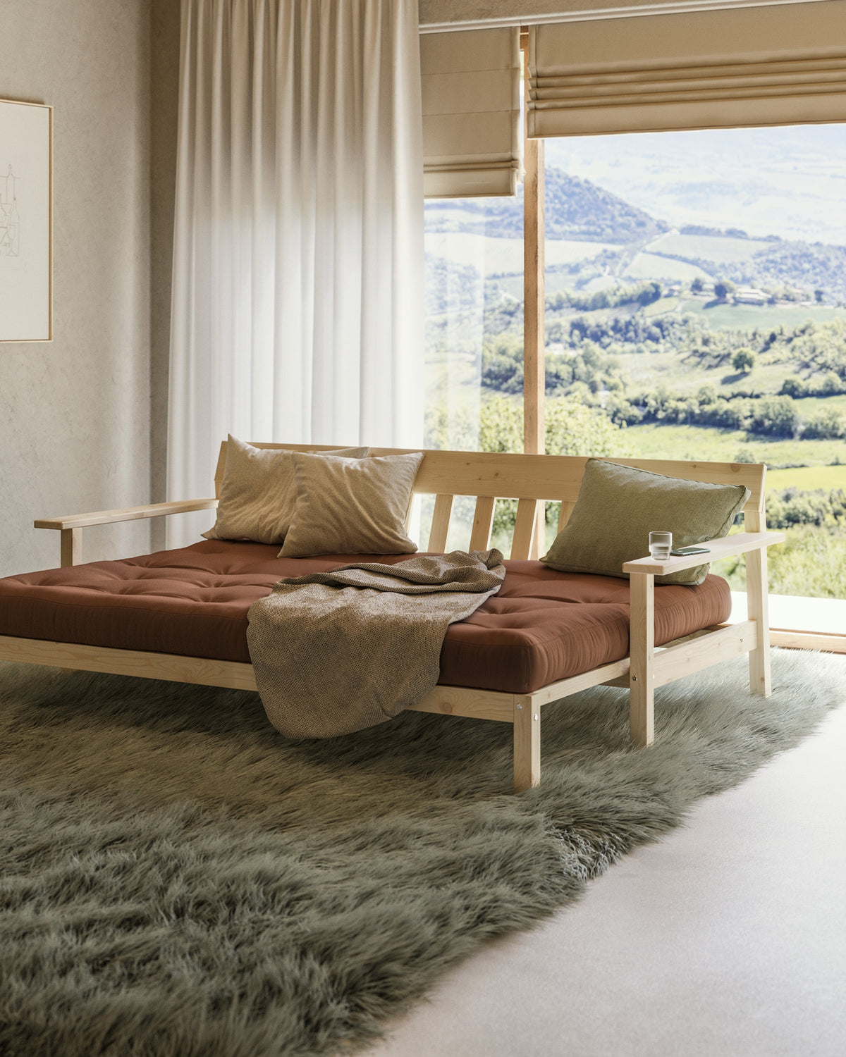 DÉFAIRE LAQUE CLAIR AVEC MATELAS MIXTE 5 COUCHES MATTE MIEL