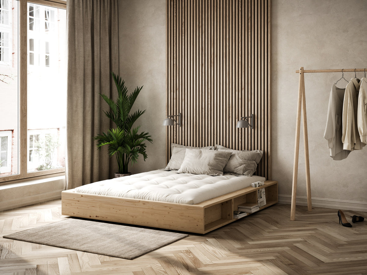 ZIGGY BED CLEAR LACQUERED 140 X 200