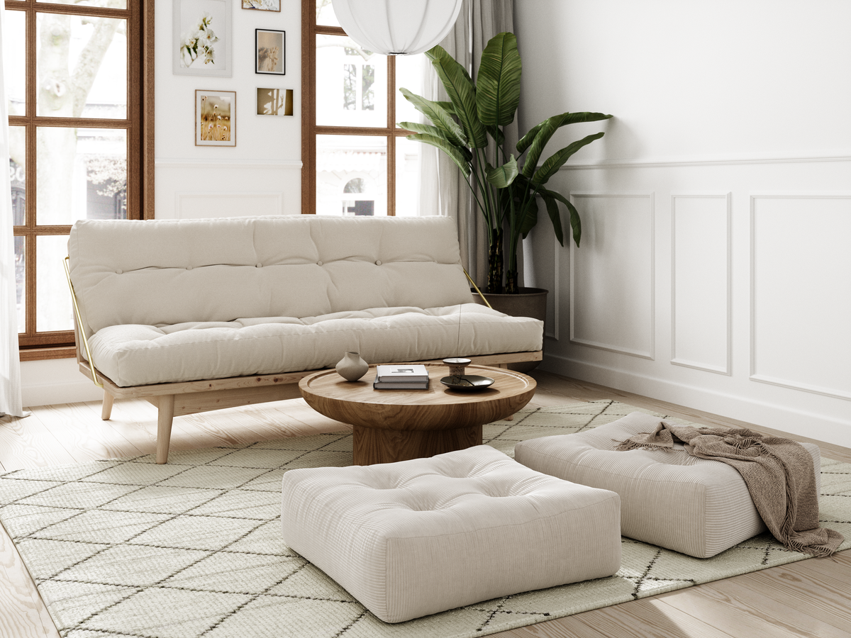 PLUS POUF IVORY