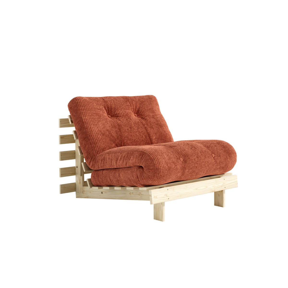 ROOTS RAW 90 X 200 W. ROOTS MATTRESS RETRO ORANGE