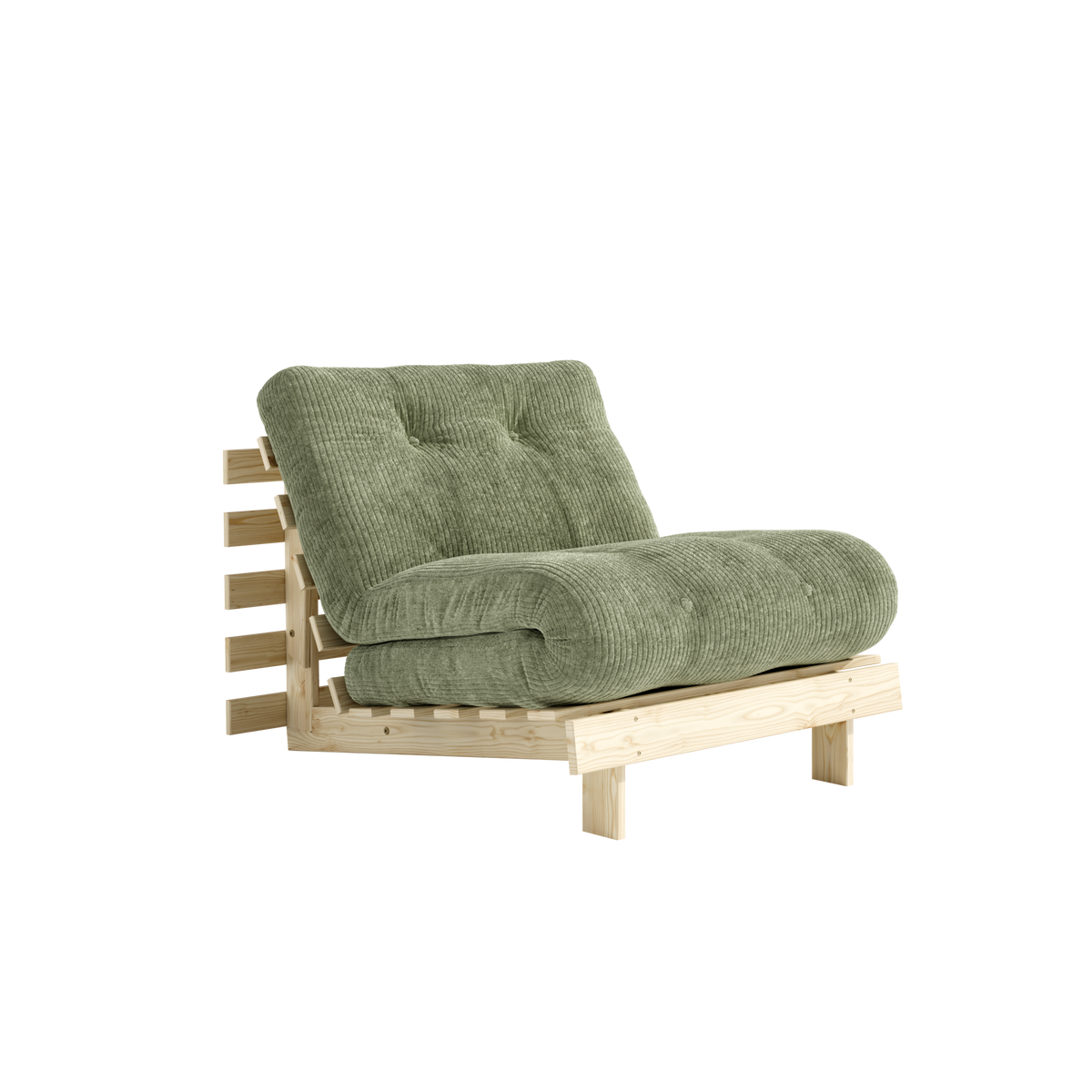 ROOTS RAW 90 X 200 W. ROOTS MATTRESS KHAKI GREEN