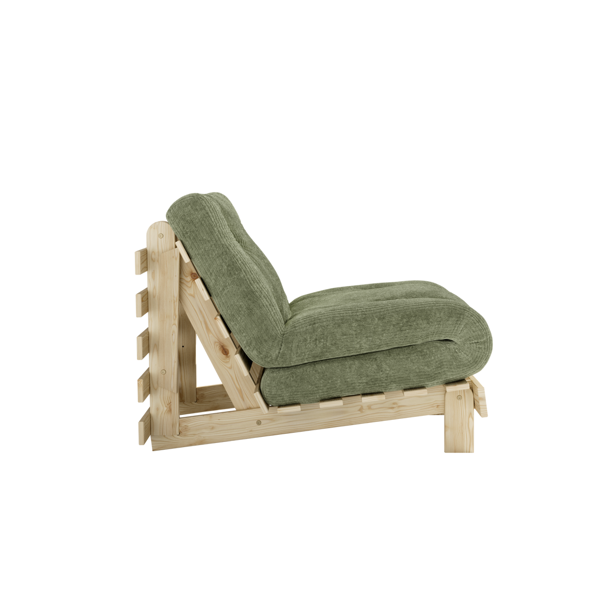 ROOTS RAW 90 X 200 W. ROOTS MATTRESS KHAKI GREEN