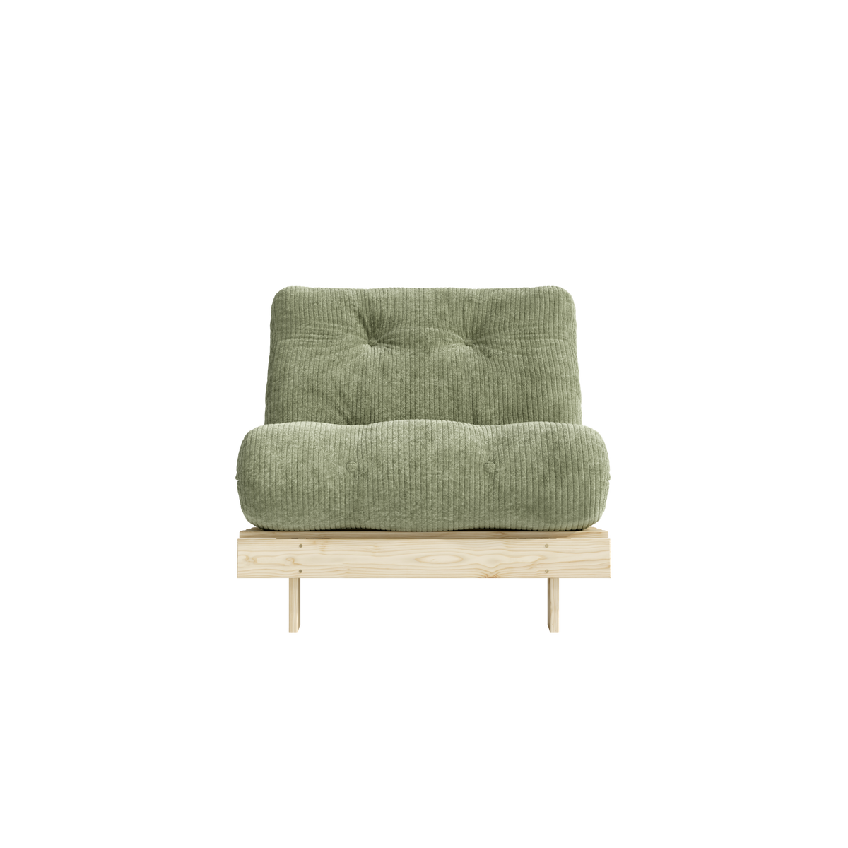 ROOTS RAW 90 X 200 W. ROOTS MATTRESS KHAKI GREEN