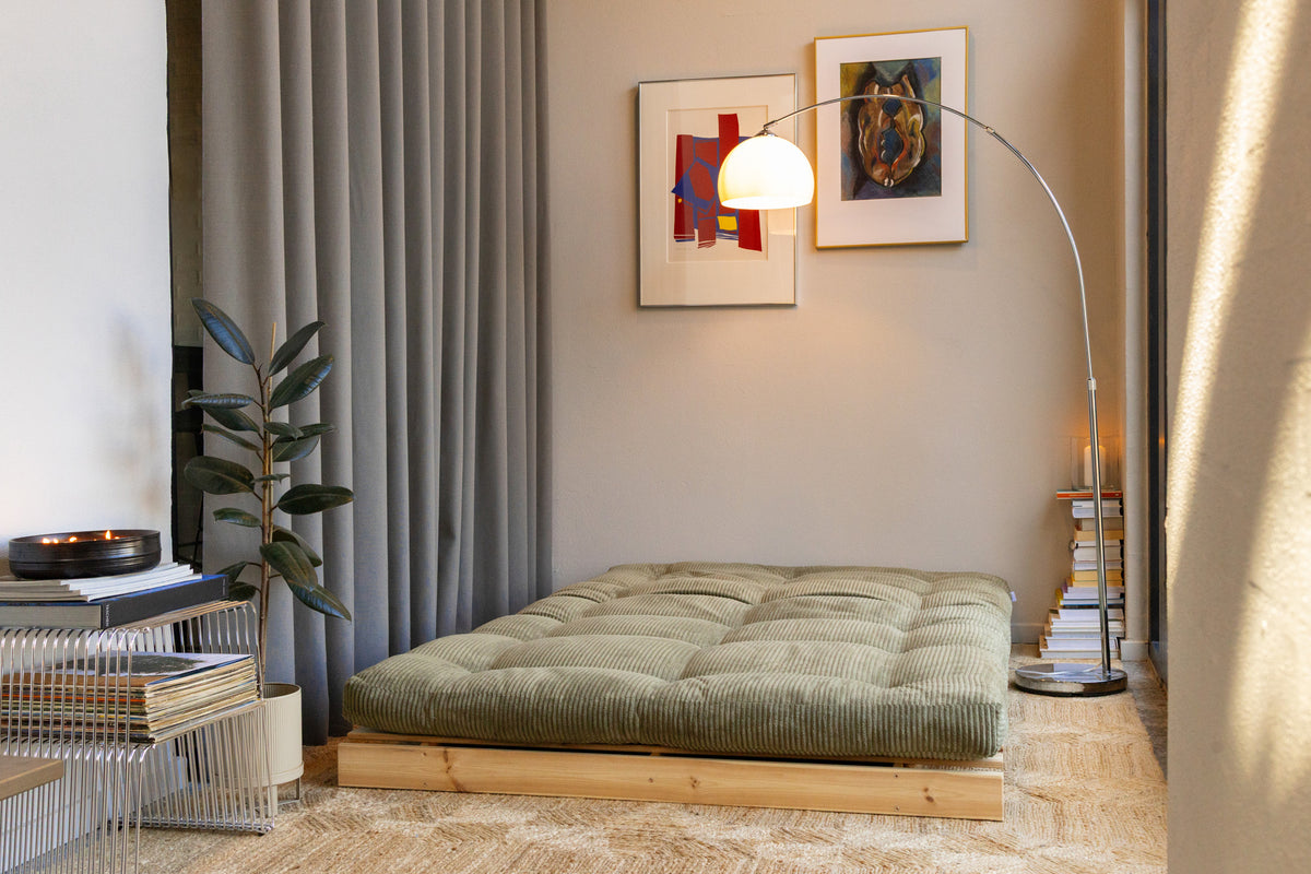 ROOTS RAW 140 X 200 W. ROOTS MATTRESS KHAKI GREEN
