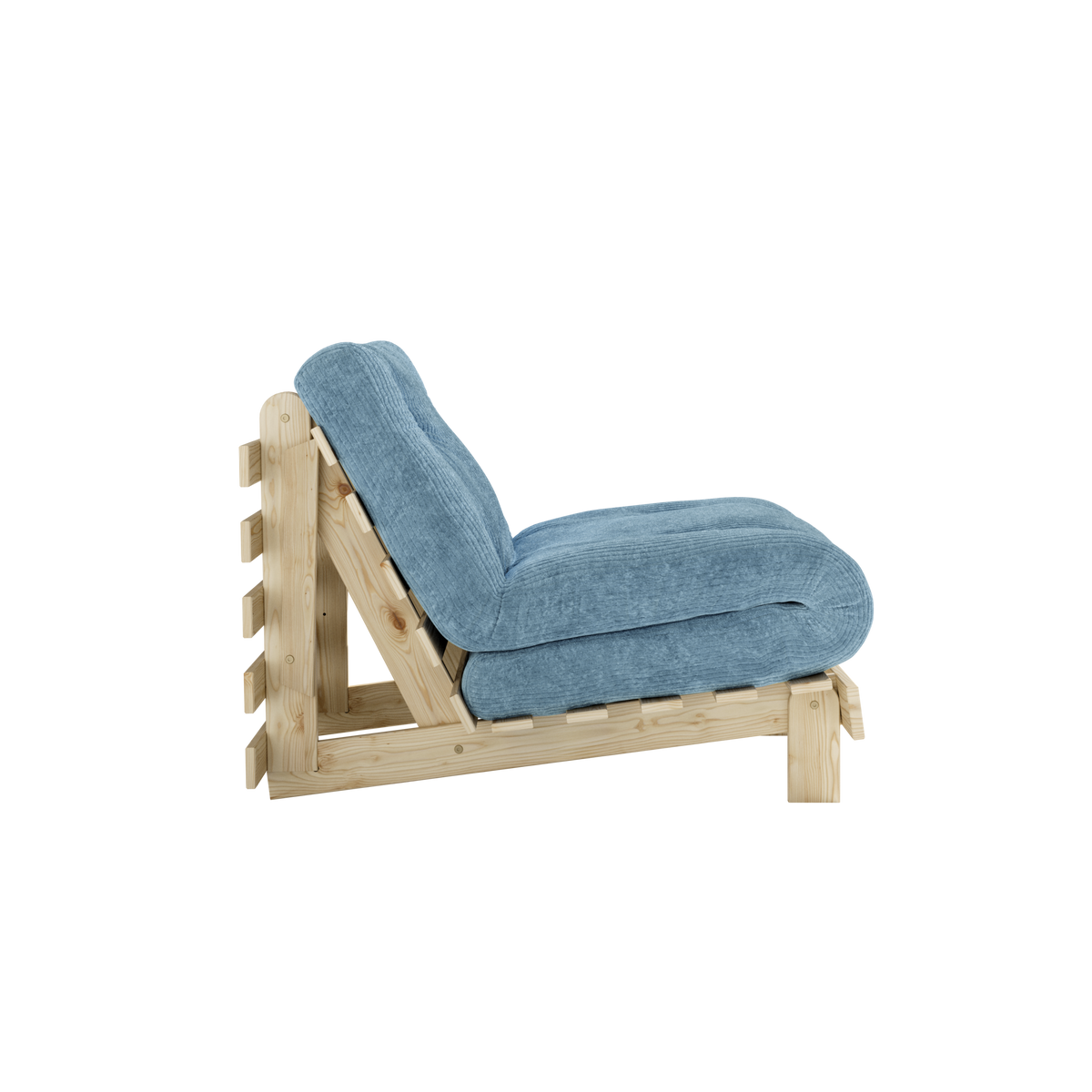 ROOTS RAW 90 X 200 W. ROOTS MATTRESS HAZY BLUE