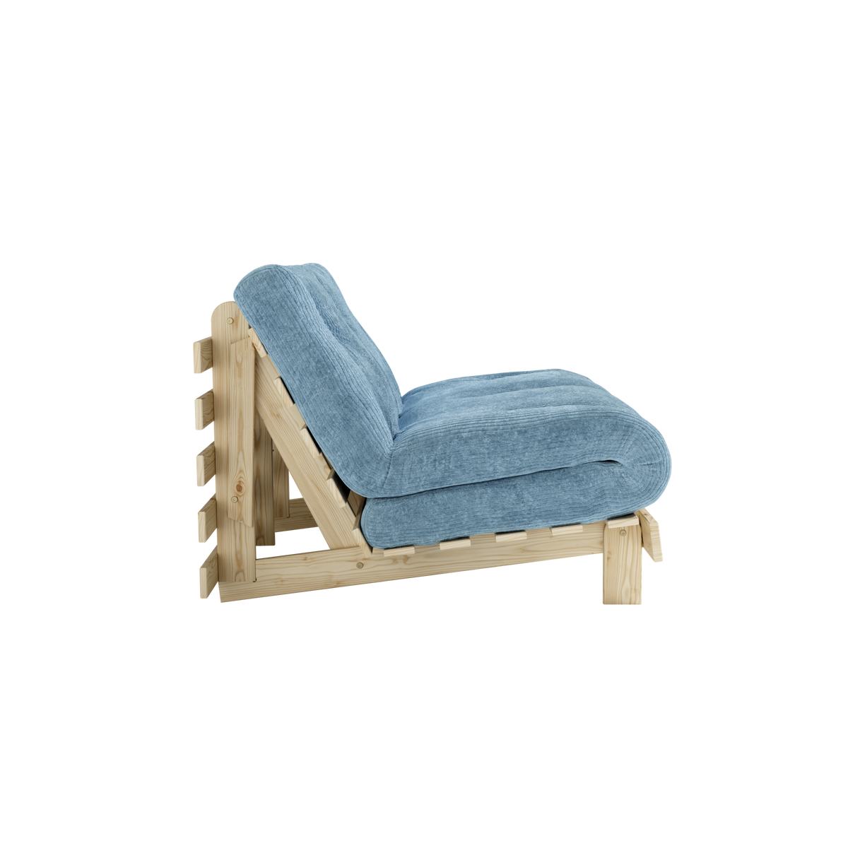 ROOTS RAW 140 X 200 W. ROOTS MATTRESS HAZY BLUE