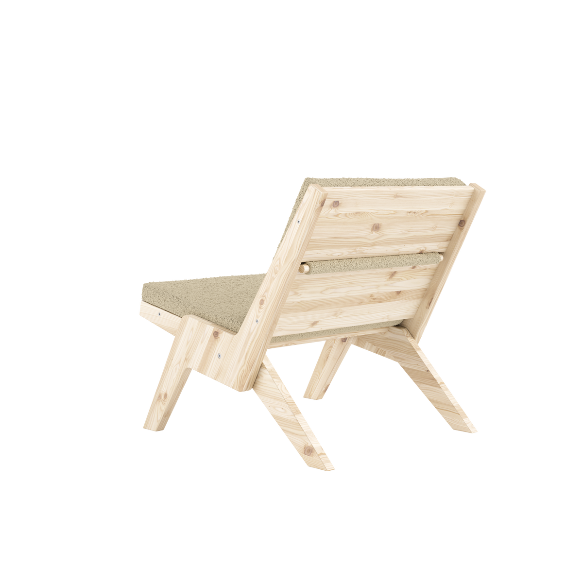 SWAY LOUNGE CHAIR RAW W. PEBBLE BEIGE MATTRESS
