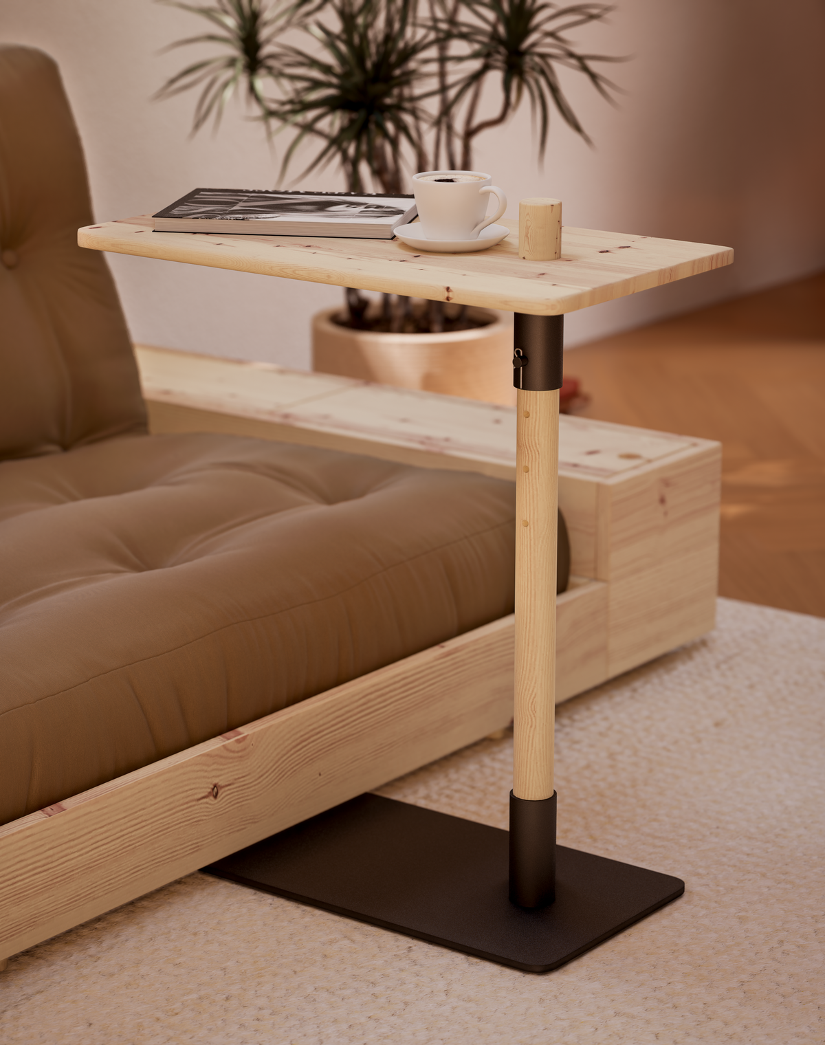 ADJUST TABLE BLACK NIGHT LACQUERED