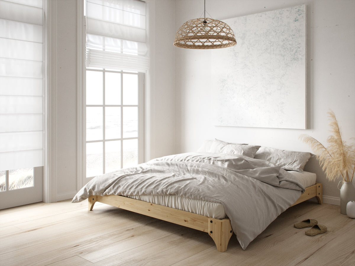 ELAN BED CLEAR LACQUERED 140 X 200