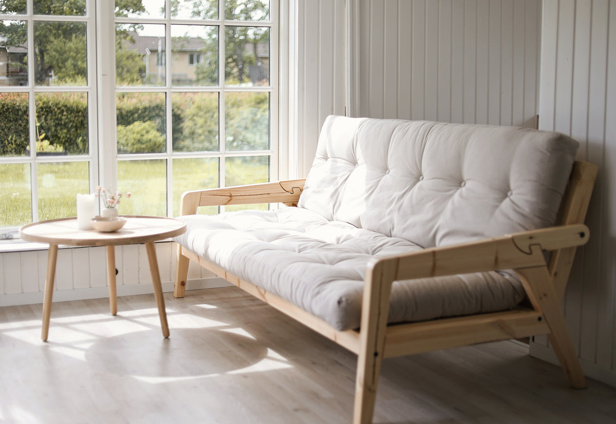 GRAB CLEAR LACQUERED W. 5-LAYER MIXED MATTRESS SEAWEED