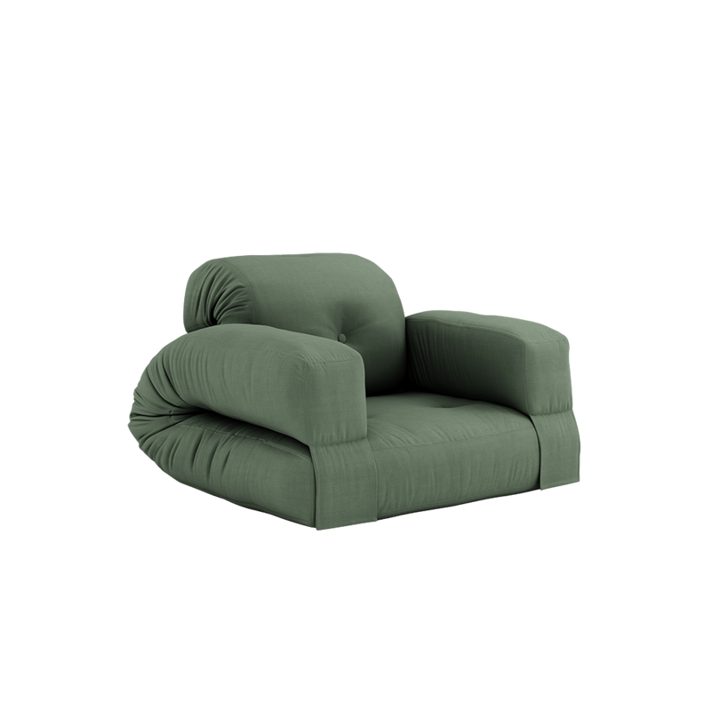 FAUTEUIL HIPPO VERT OLIVE