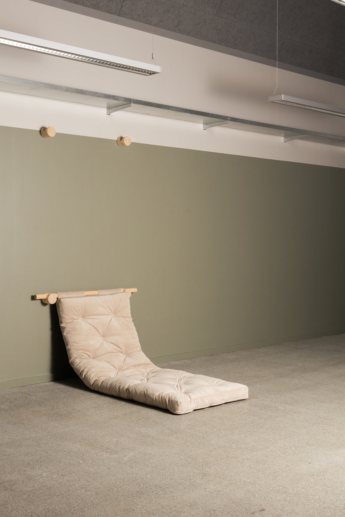 HOOKED RAW 75 x 200 W. BRAVO MATTRESS NATURAL