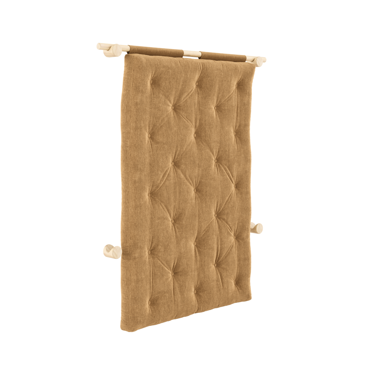 HOOKED RAW 135 x 200 W. BRAVO MATTRESS FUDGE BROWN