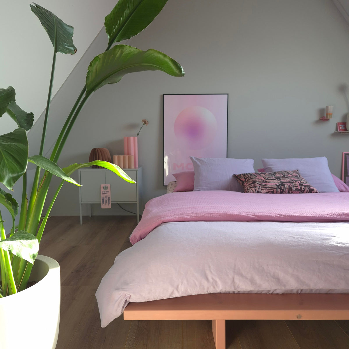 JAPAN BED PINK SKY 180 X 200