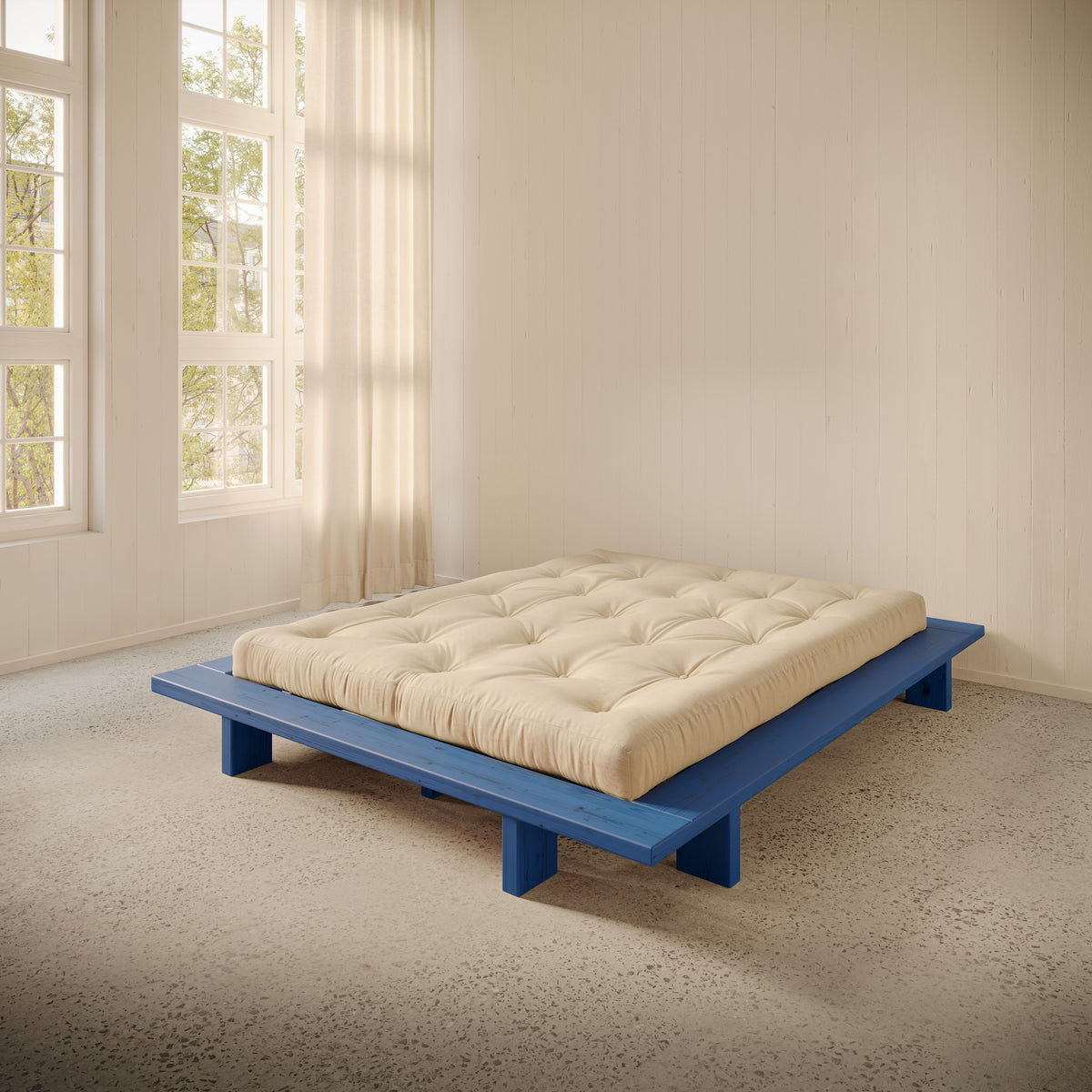 JAPAN BED VIVID BLUE 180 X 200