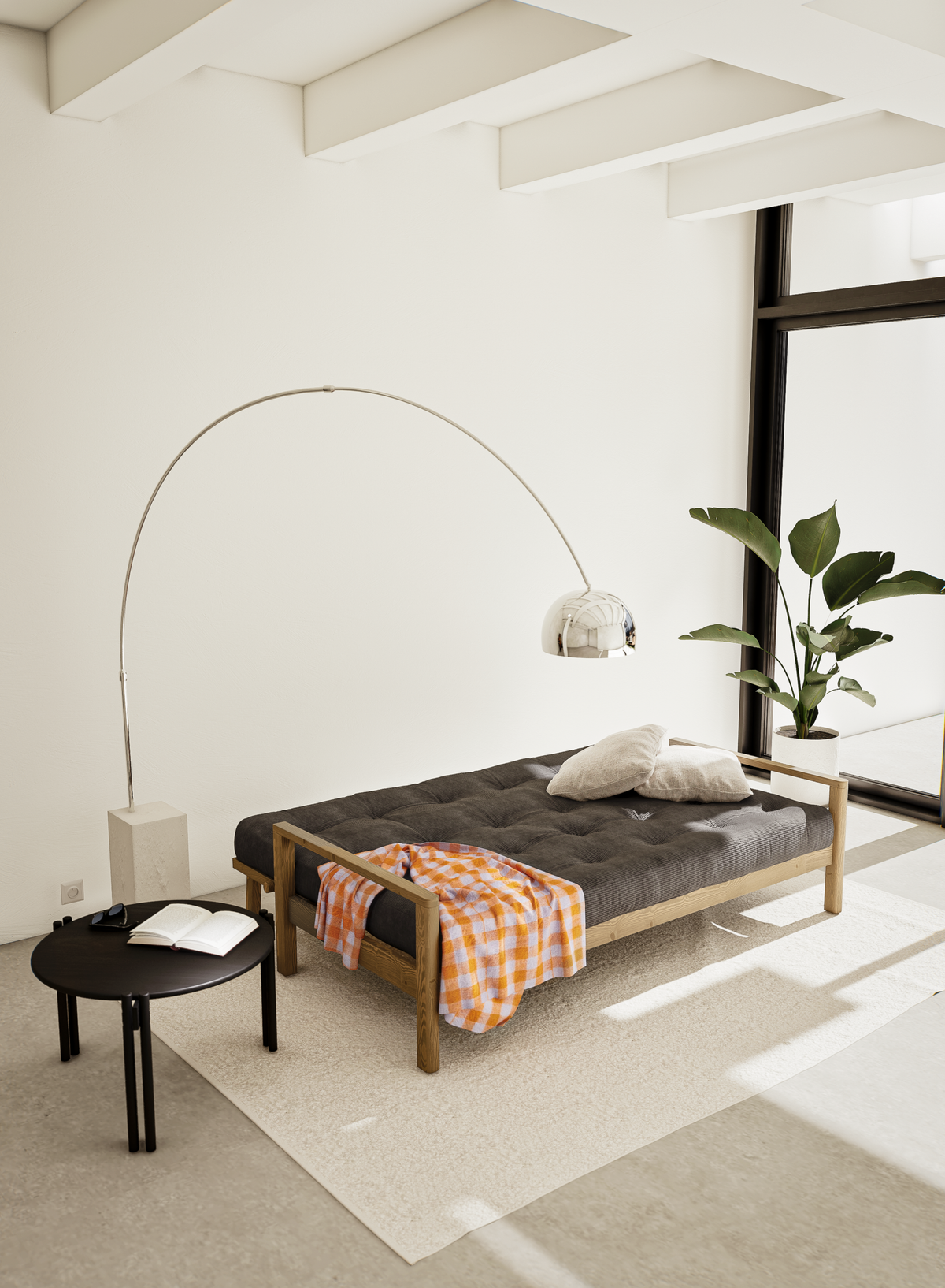 KNOB CAROB BROWN W. 5-LAYER MIXED MATTRESS BORDEAUX