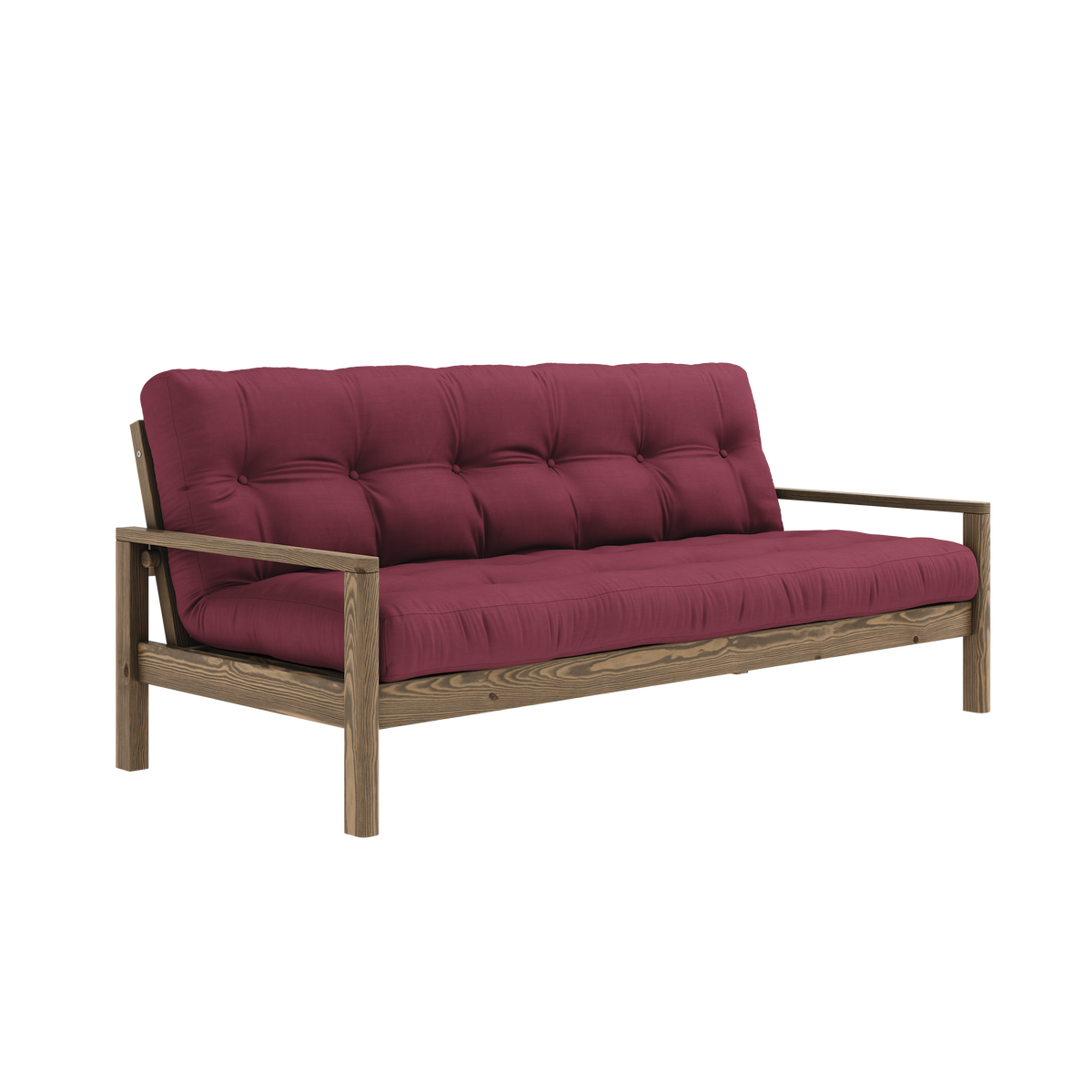 KNOB CAROB BROWN W. 5-LAYER MIXED MATTRESS BORDEAUX
