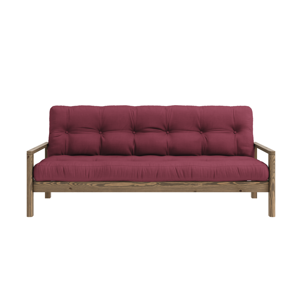 KNOB CAROB BROWN W. 5-LAYER MIXED MATTRESS BORDEAUX