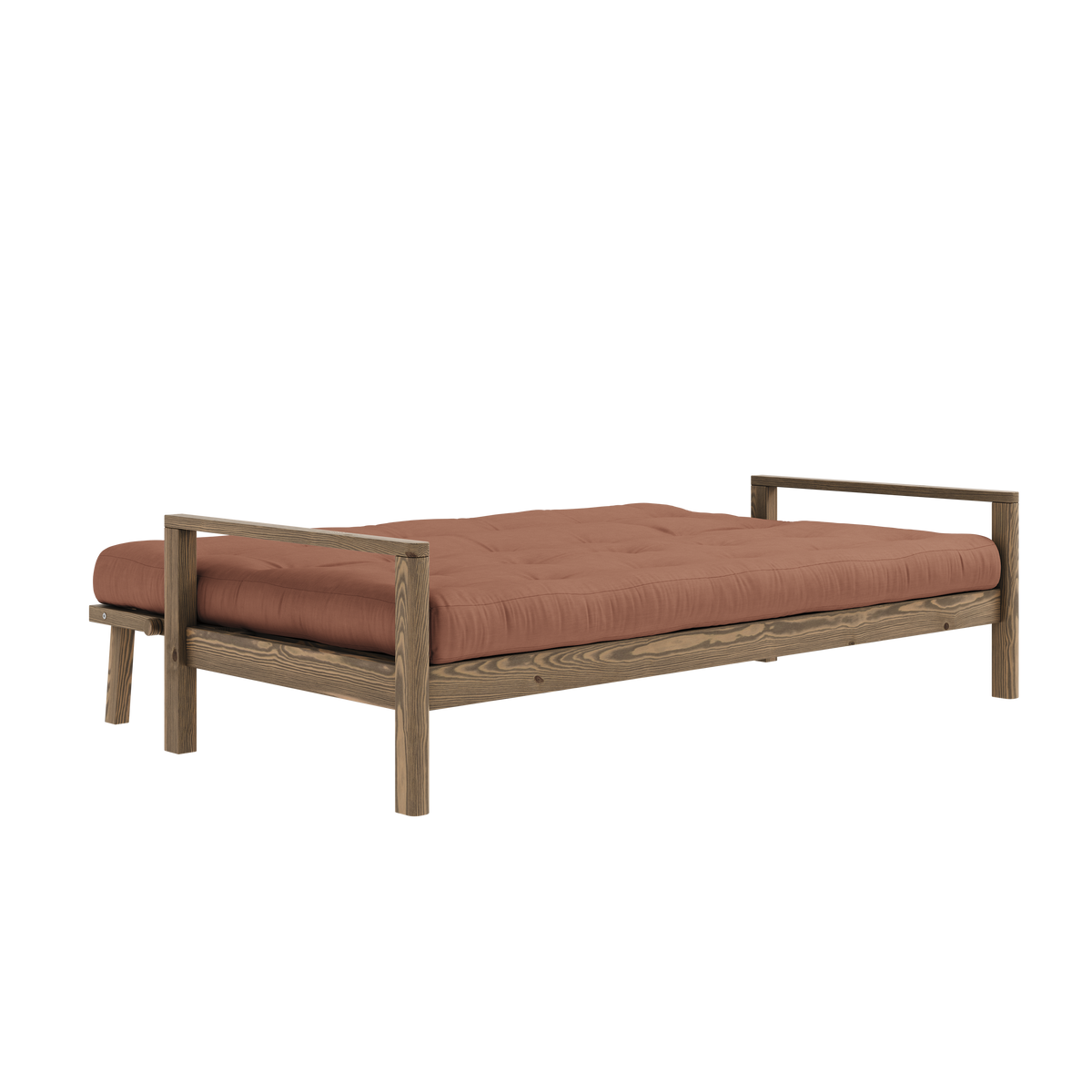 MANETTE CAROUBE MARRON AVEC MATELAS MIXTE 5 COUCHES MARRON ARGILE