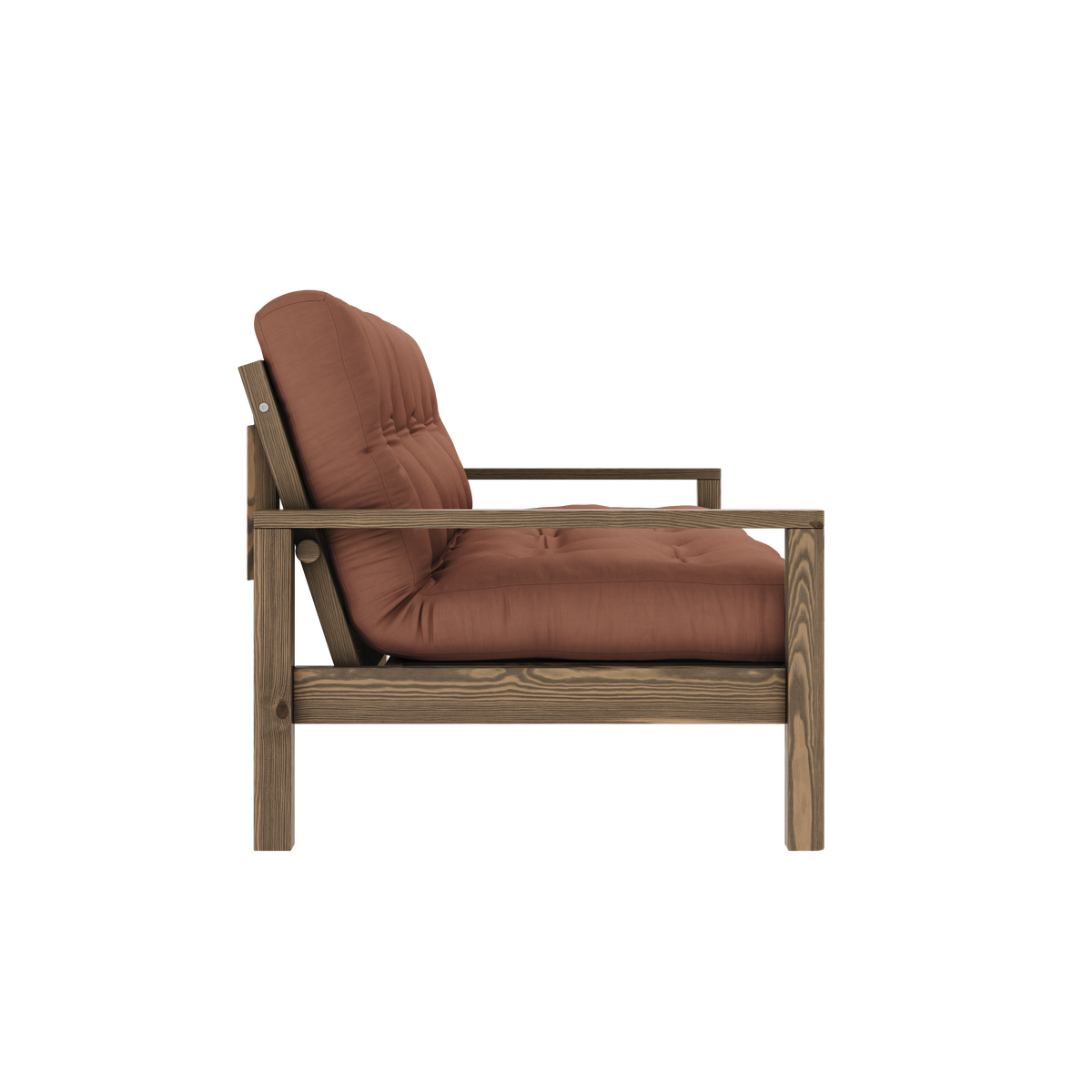 MANETTE CAROUBE MARRON AVEC MATELAS MIXTE 5 COUCHES MARRON ARGILE